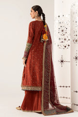 3 Piece Embroidered Tissue Silk Suit